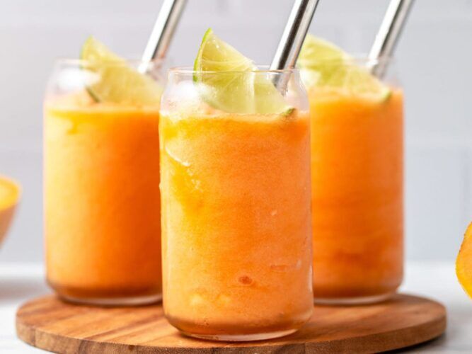 Cantaloupe slushy