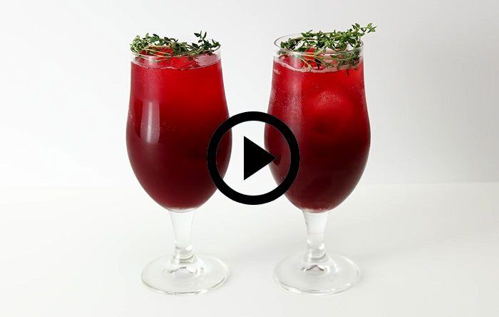 Holiday mocktail video